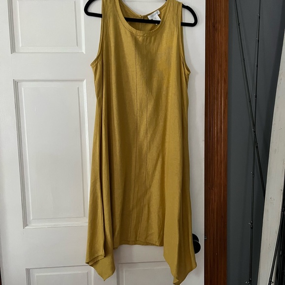 CYNTHIA ROWLEY LINEN MIX DRESS - Picture 6 of 6